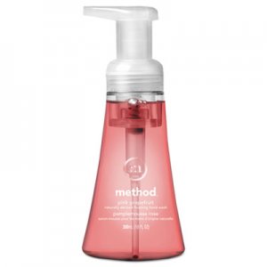 Method Foaming Hand Wash, Pink Grapefruit, 10 oz Pump Bottle, 6/Carton MTH01361 01361