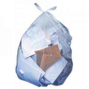Heritage Low-Density Can Liners, 56 gal, 1.1 mil, 43 x 47, Clear, 100/Carton HERH8647SC H8647SC