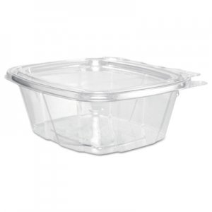 Dart ClearPac Container, Tamper Resistant Flat Lid, 16 oz, 4.9 x 2.5 x 5.5, Clear, 200/Carton