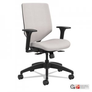 HON Solve Series Upholstered Back Task Chair, Sterling HONSVU1ACLC19TK SVU1ACLC19TK