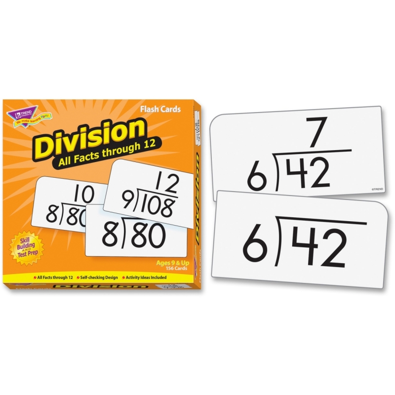 Trend Division 0-12 All Facts Skill Drill Flash Cards 53204 TEP53204