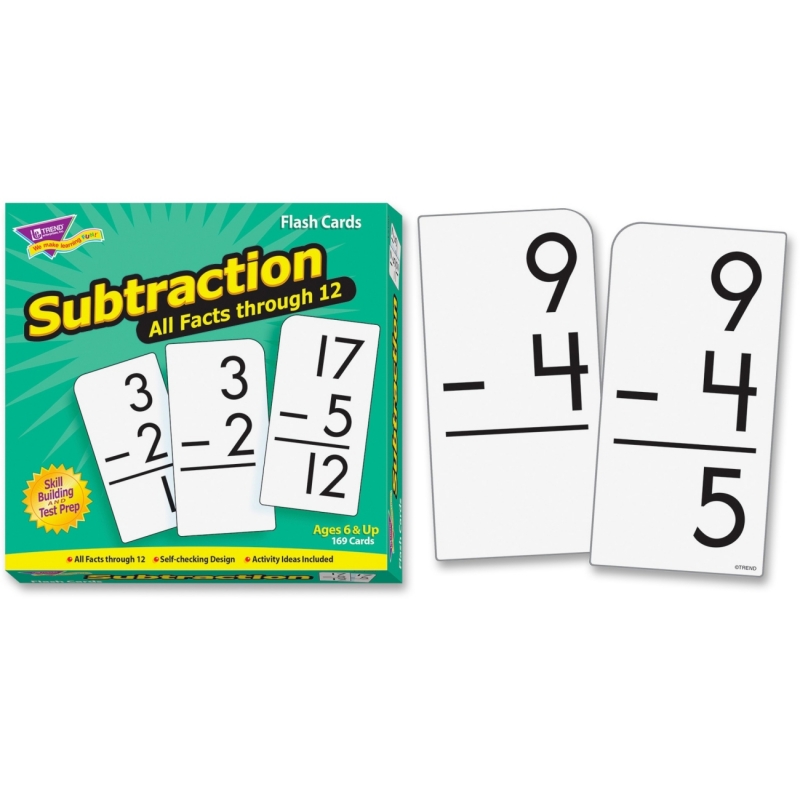 Trend Subtraction 0-12 All Facts Skill Drill Flash Cards 53202 TEP53202