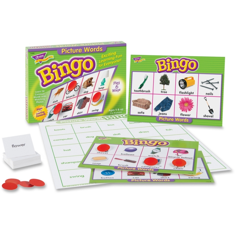 Trend Picture Words Bingo Game 6063 TEP6063