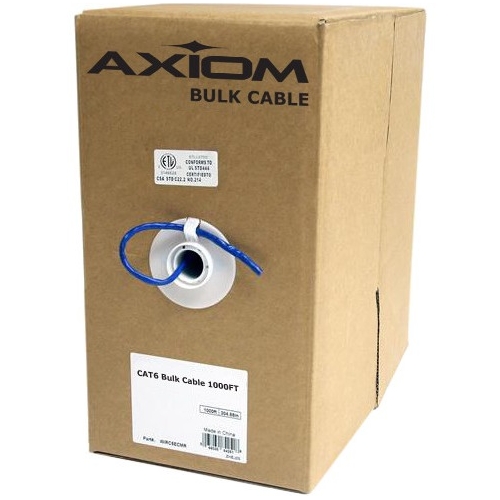 Axiom CAT5e Plenum Bulk Cable Spool 1000FT (Gray) C5EBCSG1000P-AX