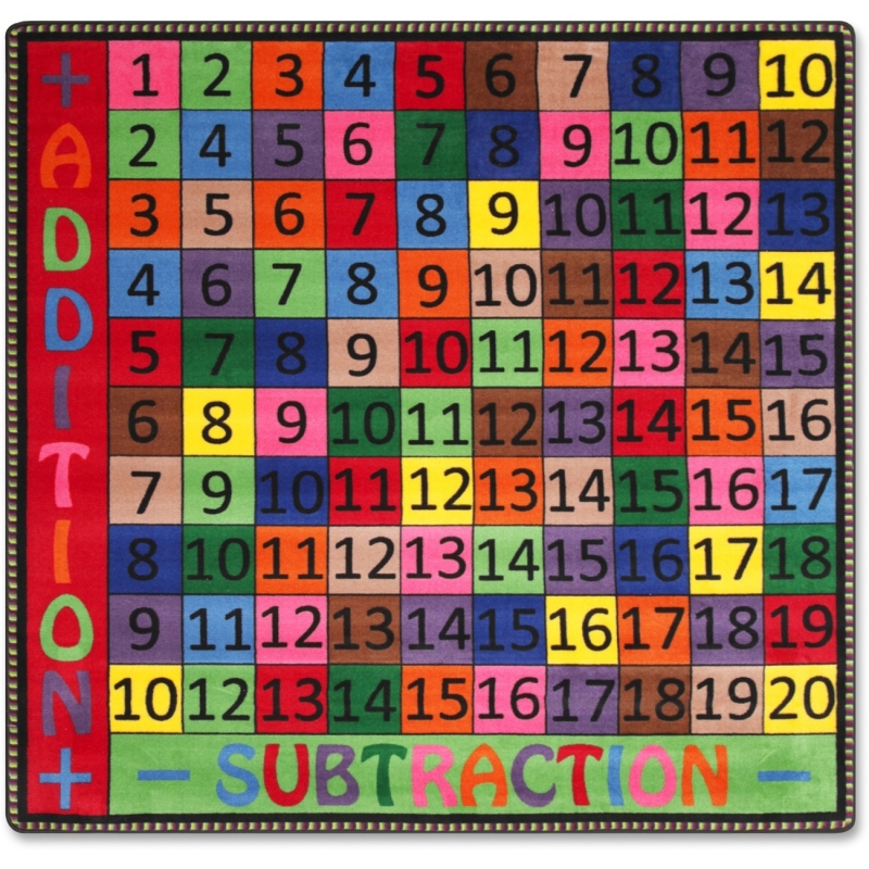 Flagship Carpets Math Coll. Add/Subtraction Rug FE10314A FCIFE10314A