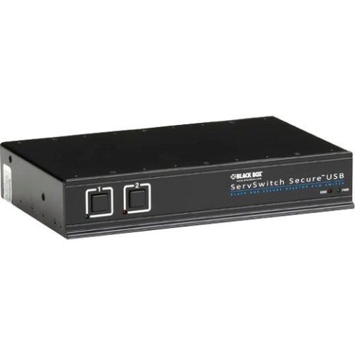 Black Box ServSwitch Secure KVM Switch with USB, EAL4+ Certified, DVI, 2-Port SW2008A-USB-EAL