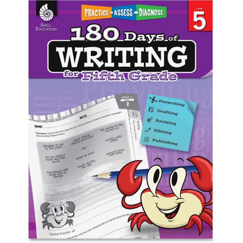 Shell 5th Grade 180 Days of Writing Book 51528 SHL51528
