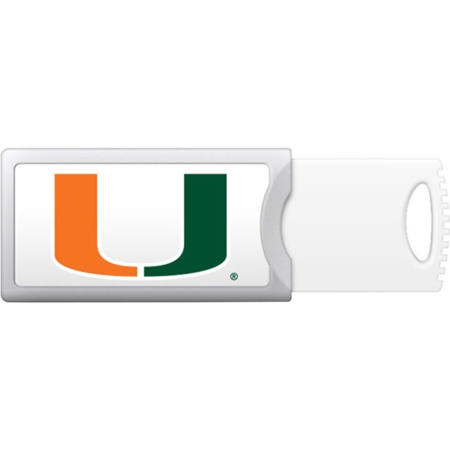 OTM University of Miami Push USB Flash Drive, Classic S1-U2P1CMIA-16G