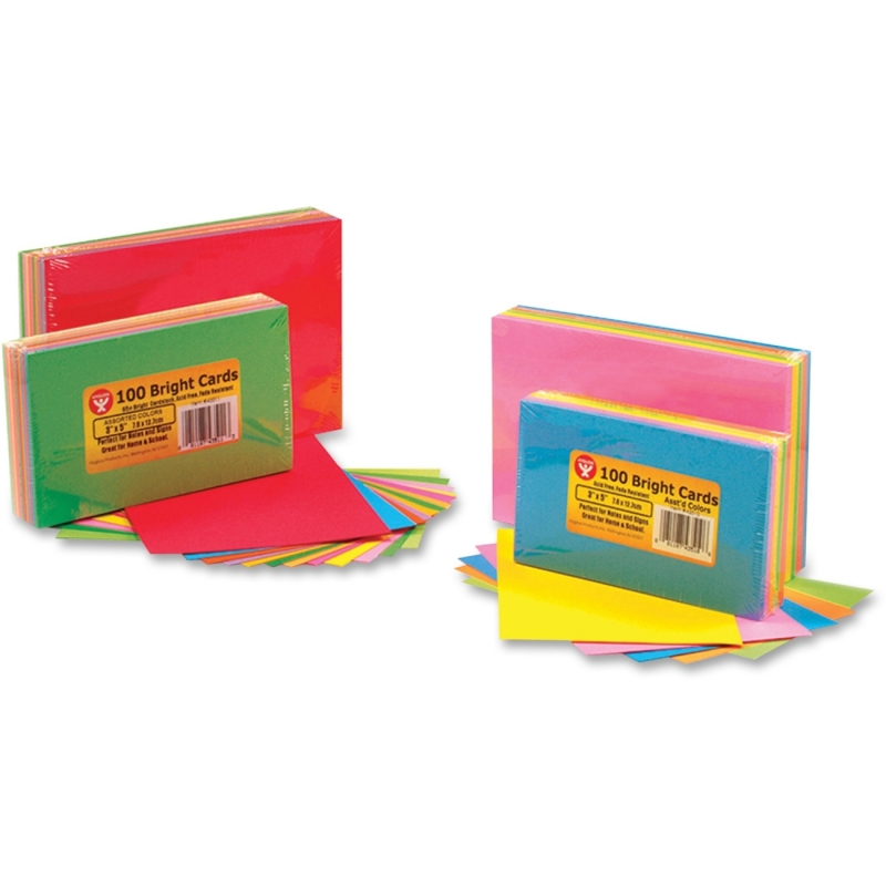 Hygloss Bright Color Blank Note Cards 43510 HYX43510