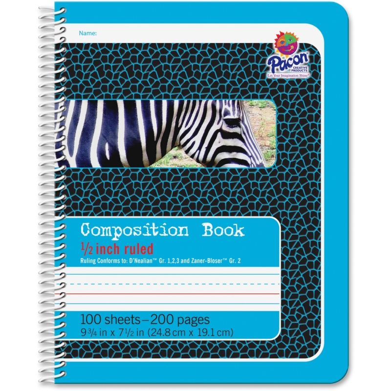 Pacon 1/2" Short Way Ruled Composition Book 2429 PAC2429