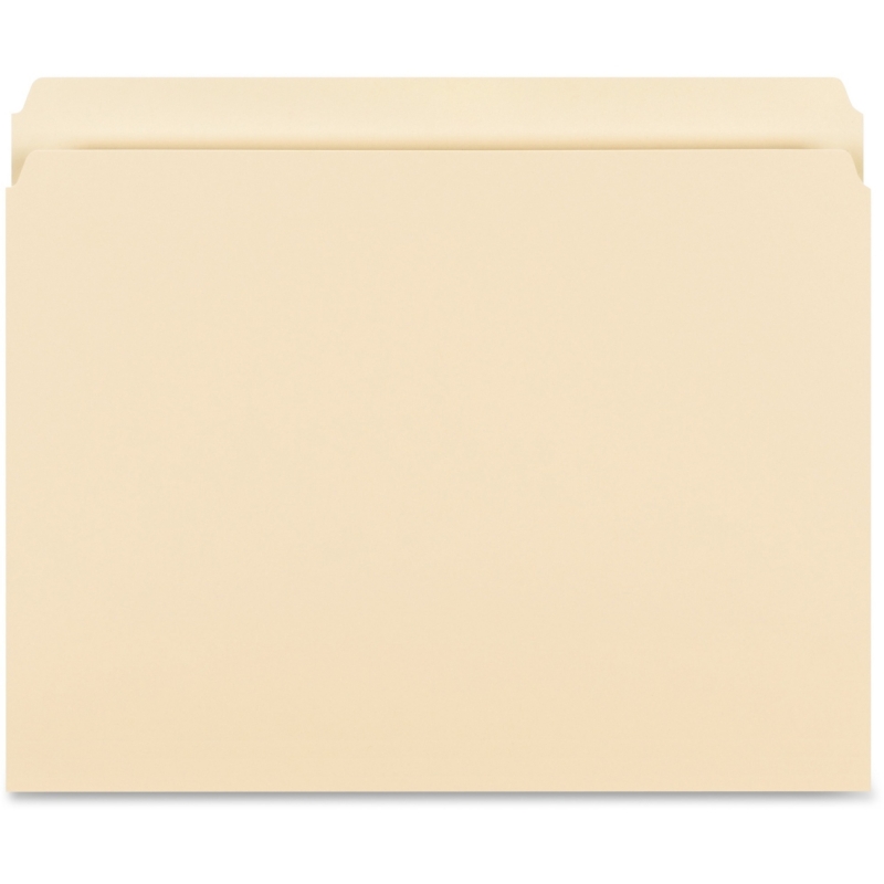 Business Source Straight-Cut 1-ply Tab Heavyweight File Folders 16518 BSN16518