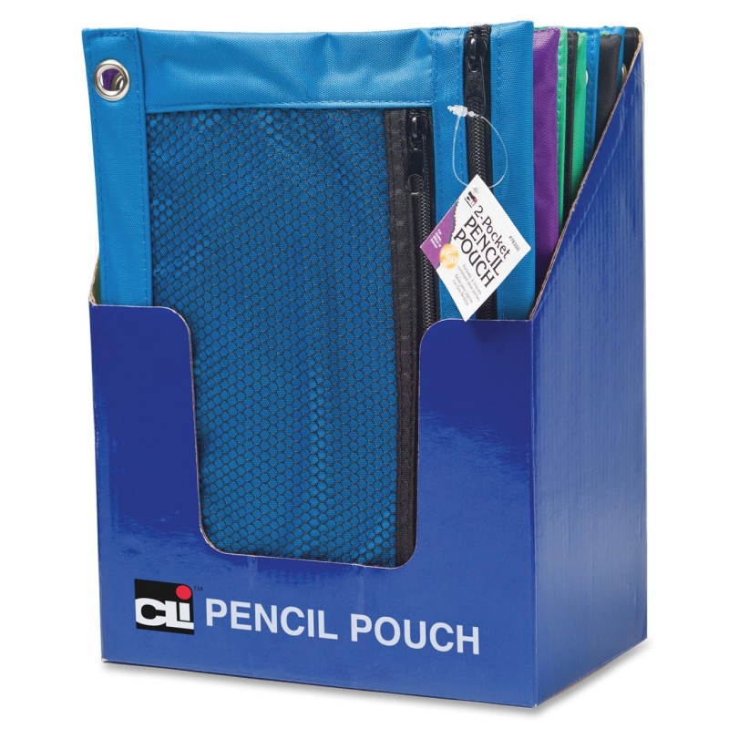 CLI 2-Pocket Mesh Pencil Pouch 76350-ST LEO76350ST