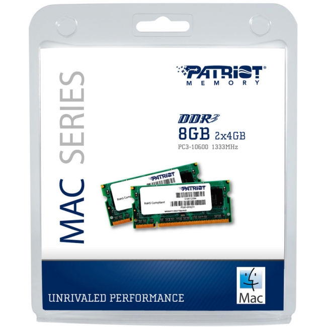 Patriot Memory Signature 8GB DDR3 SDRAM Memory Module PSA38G1333SK