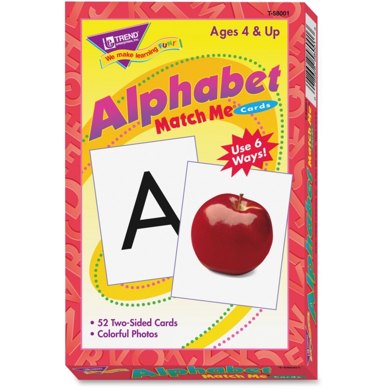 Trend Alphabet Match Me Flash Cards T58001 TEPT58001