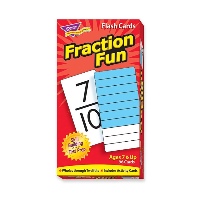 Trend Fraction Fun Flash Card 53109 TEP53109