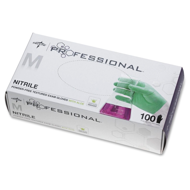 Medline Professional Nitrile Exam Gloves with Aloe PRO31762 MIIPRO31762
