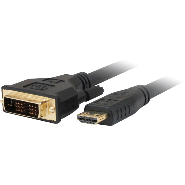 Comprehensive Pro AV/IT Series HDMI to DVI 26 AWG Cable 15ft HD-DVI-15PROBLK