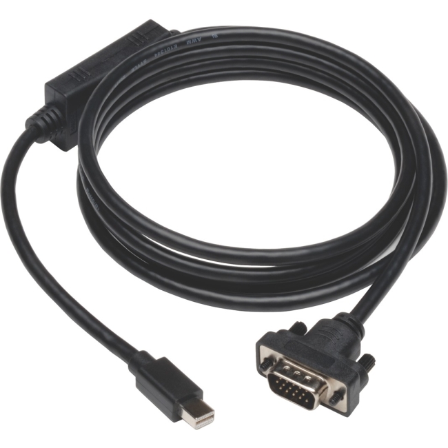 Tripp Lite DisplayPort to VGA Cable, Displayport with Latches to HD-15 Adapter (M/M), 3-ft P581-003-VGA