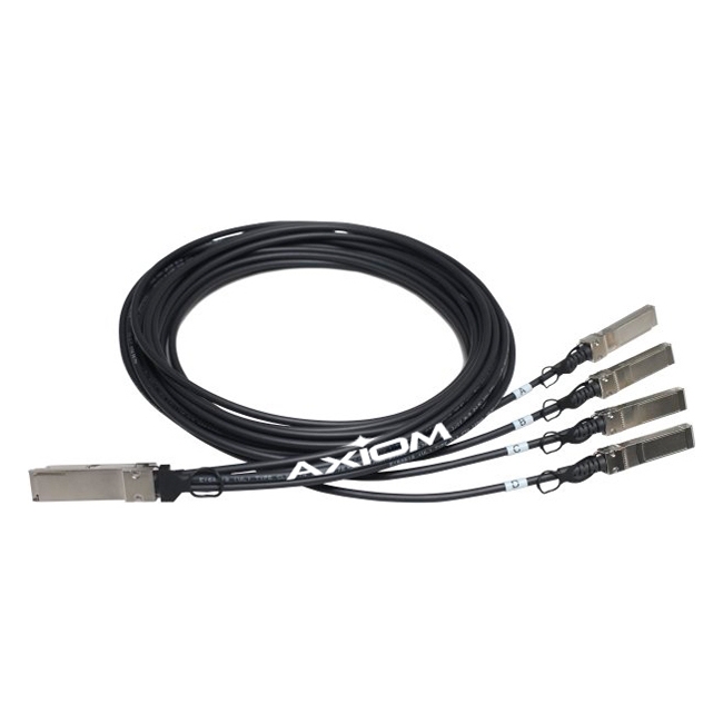 Axiom QSFP+ to 4 SFP+ Passive Twinax Cable 1m JG329A-AX