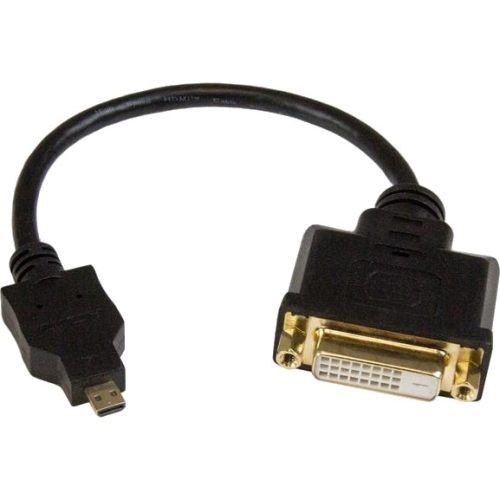 StarTech.com Micro HDMI to DVI-D Adapter M/F - 8in HDDDVIMF8IN