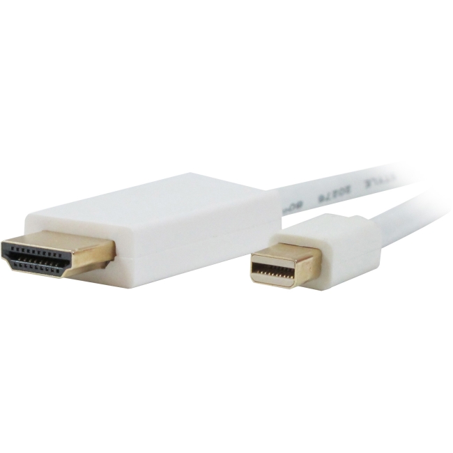 Comprehensive Mini DisplayPort Male to HDMI Male Cable 3ft MDP-HD-3ST