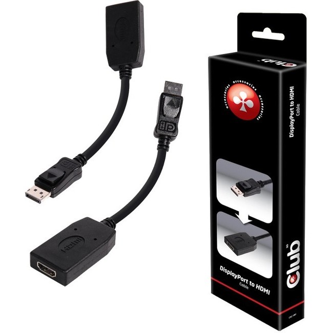 Club 3D DisplayPort to HDMI Adapter Cable CAC1001