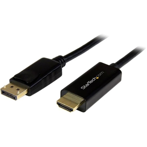 StarTech.com DisplayPort to HDMI converter cable - 6 ft (2m) - 4K DP2HDMM2MB