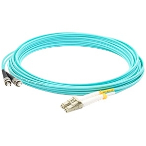 AddOn 4m Laser-optimized Multi-Mode Fiber (LOMM) Duplex ST/LC OM4 Aqua Patch Cable ADD-ST-LC-4M5OM4