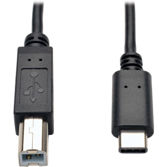 Tripp Lite USB 2.0 Hi-Speed Cable (B Male to USB Type-C Male), 6-ft U040-006