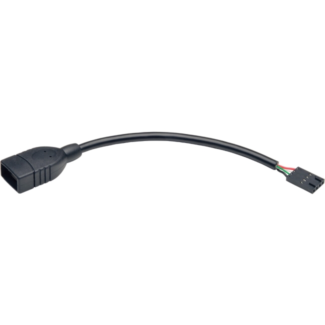 Tripp Lite 6" USB 2.0 A Female to USB Motherboard 4-PIN IDC Header Cable U024-06N-IDC