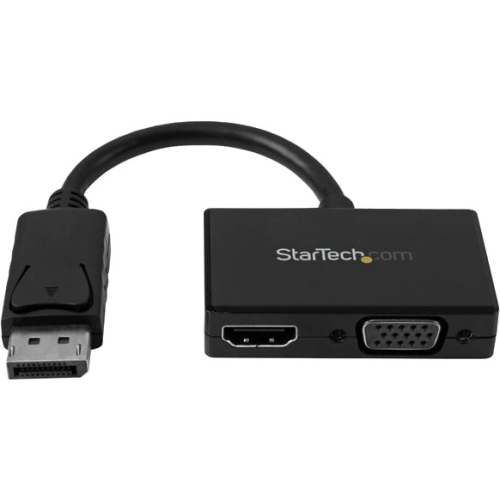StarTech.com Travel A/V Adapter: 2-in-1 DisplayPort to HDMI or VGA DP2HDVGA