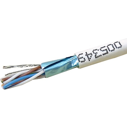 Weltron CAT5e Solid Shielded Plenum (CMP) Network Cable T2404L5EPSH-WH