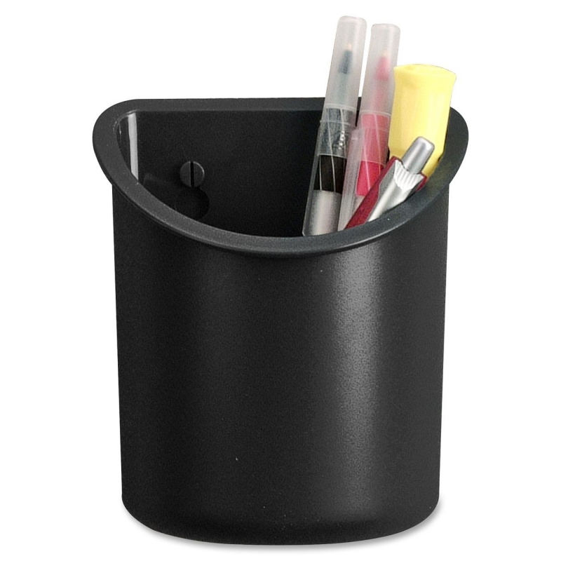 Lorell Recycled Plastic Mounting Pencil Cup 80668 LLR80668