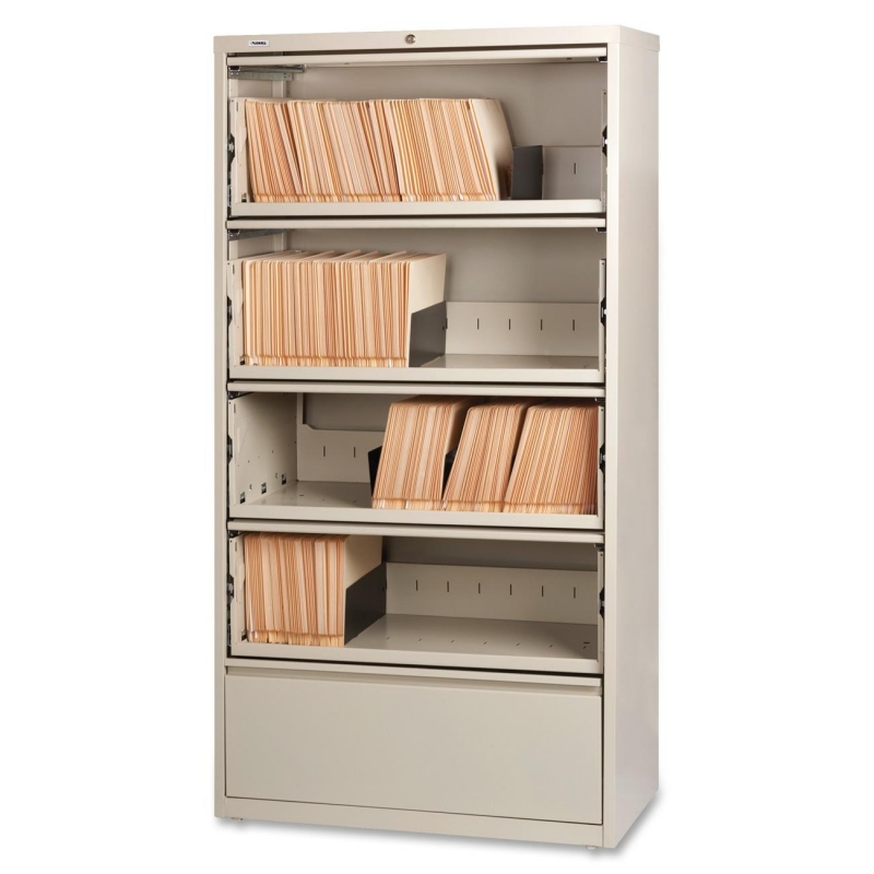 Lorell Receding Lateral File with Roll Out Shelves 43512 LLR43512