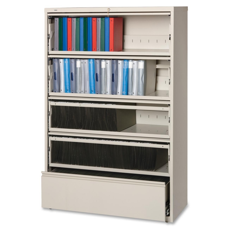 Lorell Receding Lateral File with Roll Out Shelves 43516 LLR43516