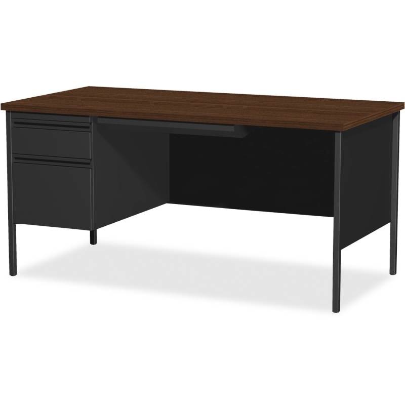 Lorell Fortress Series Left-Pedestal Desk 60918 LLR60918