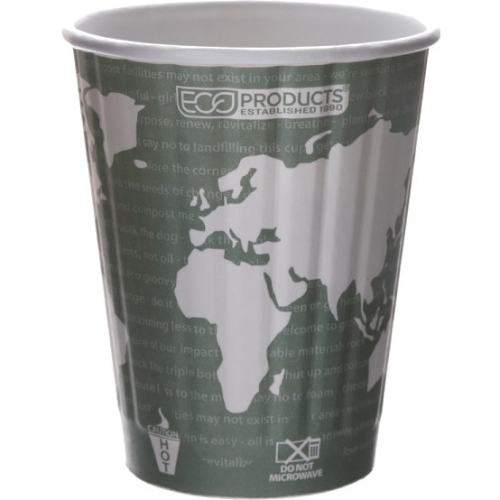 Eco-Products Eco-Products World Art Insulated Hot Cups EPBNHC12WD ECOEPBNHC12WD