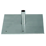 Da-Lite Flat Steel Base with Mounting Stud 93943