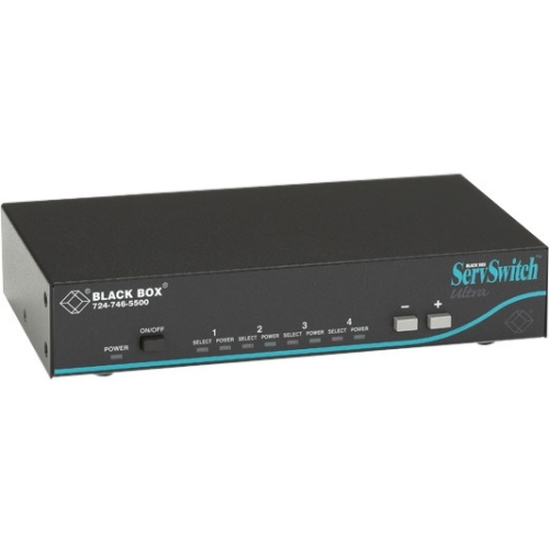 Black Box ServSwitch Ultra 2-Port KVM Switch KV5002MA-R2