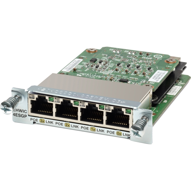 Cisco 4-Port Gigabit Ethernet Enhanced High-Speed WAN Interface Card EHWIC-4ESG