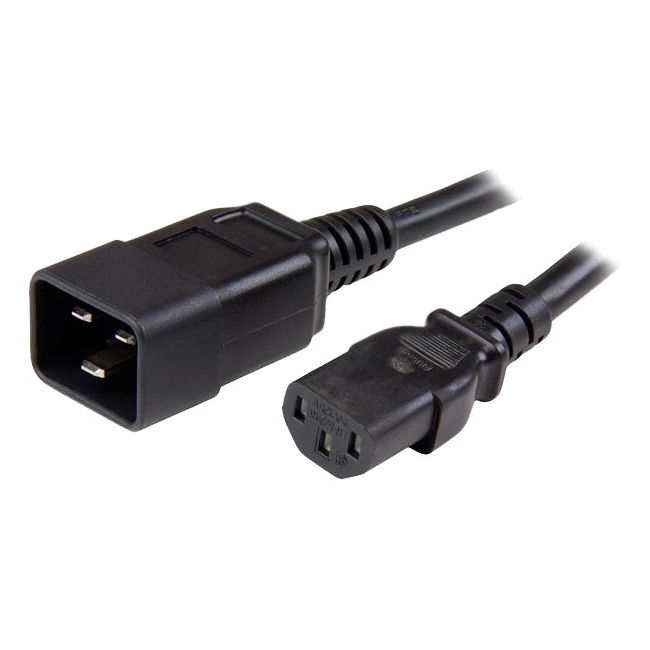 StarTech.com 3 ft Heavy Duty 14 AWG Computer Power Cord - C13 to C20 PXTC13C20143