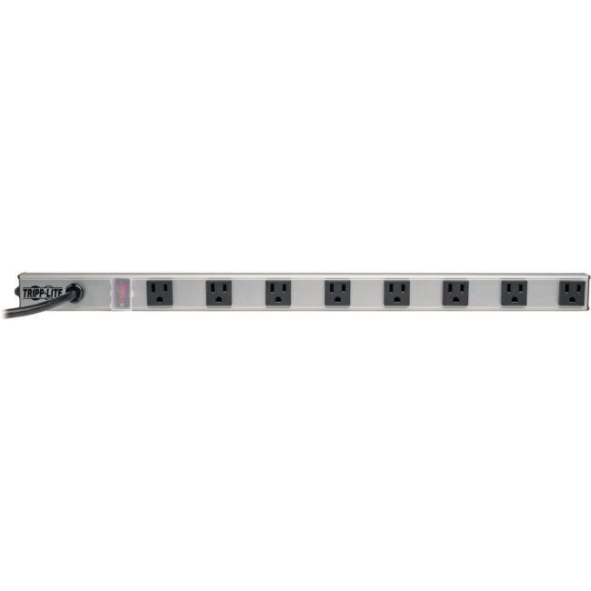 Tripp Lite 8 Right-Angle Outlet Vertical Power Strip, 120V, 15A, 15-ft. Cord, 5-15P, 24 in. PS2408RA