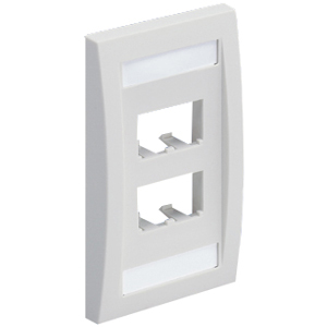 Panduit Mini-Com 4 Sockets Single Gang Faceplate CFPE4IWY