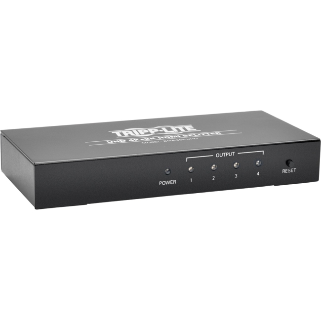 Tripp Lite 4-Port 4K HDMI Splitter for Ultra-HD (4Kx2K) Video and Audio - 3840x2160 B118-004-UHD