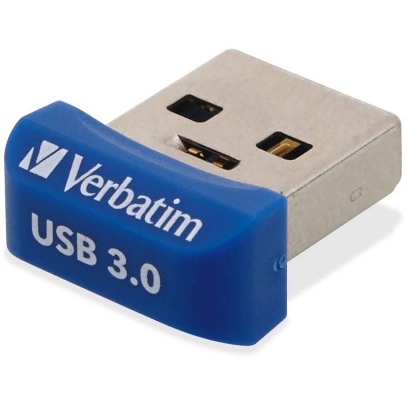 Verbatim 64GB Store 'n' Stay Nano USB 3.0 Flash Drive - Blue 98711