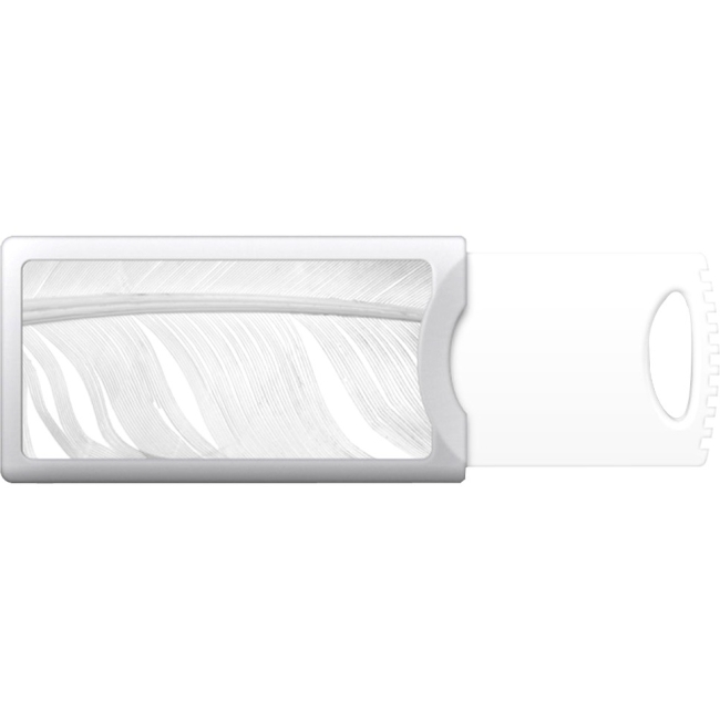 OTM 8GB Push USB Feather Collection, Silver S1-U2P1FTR02-8G