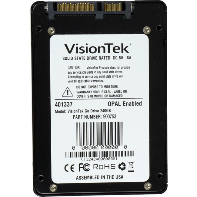 Visiontek Go Drive Low Profile 7mm 240GB Opal 1.0 Encryption Ready SSD 900753