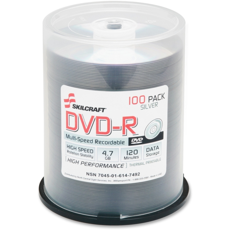 SKILCRAFT 4.7GB DVD Recordable Media 7045016147492 NSN6147492