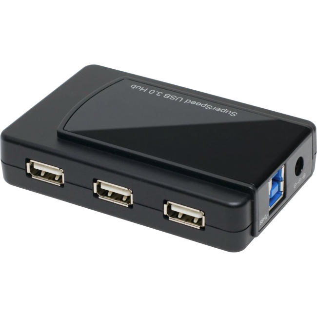 SYBA Multimedia InfoZone Combo USB 3.0 + USB 2.0 7-port Hub with USB 3.0 Cable and AC