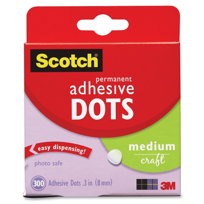 Scotch Medium Craft Permanent Adhesive Dots 010300M MMM010300M